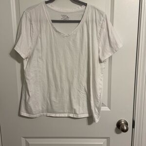 White vneck tshirt